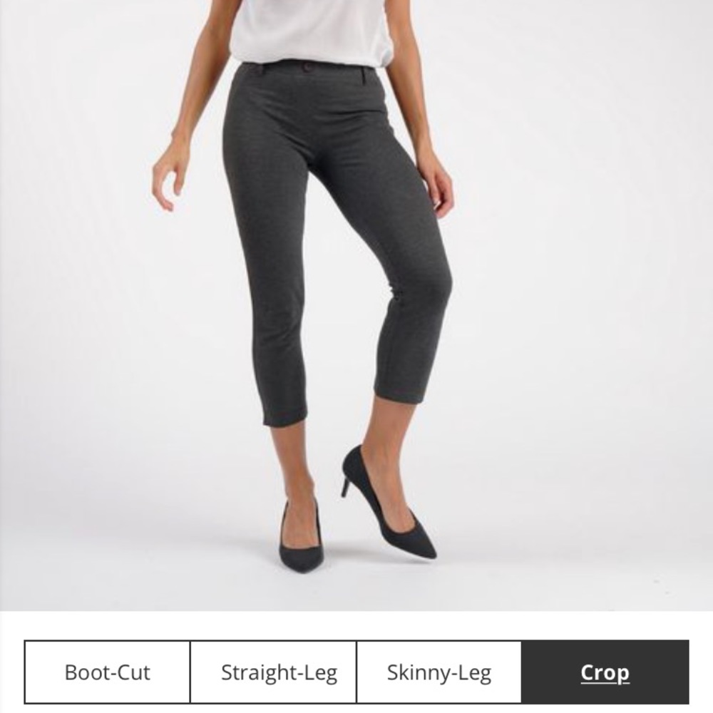 NEW Betabrand Gray Crop Pants